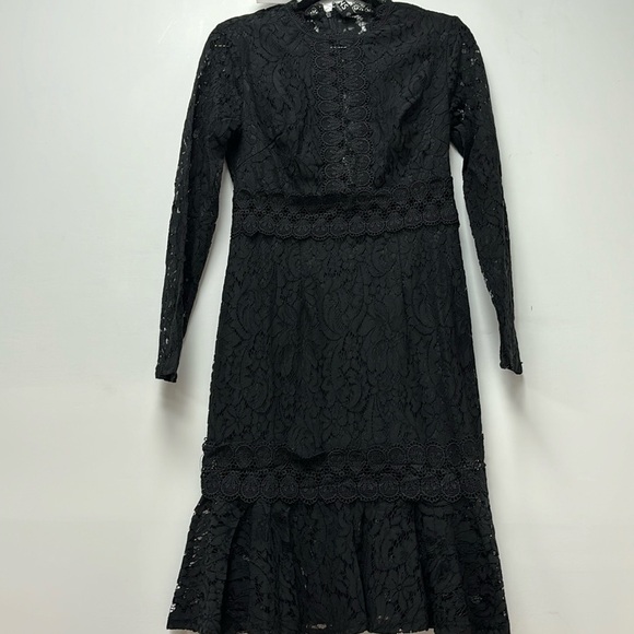 NWT YOINS short dress with lace and transparency size XS black - Picture 1 of 11